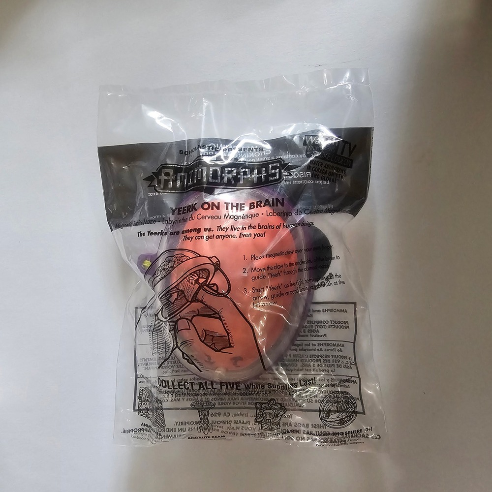 ANIMORPHS Yeerk On The Brain Magnetic Brain Maze 1998 KFC Kids Meal Sealed
